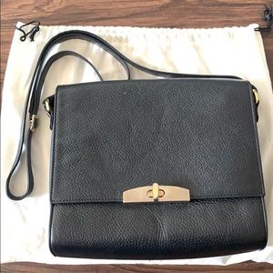 Cuyana square leather handbag